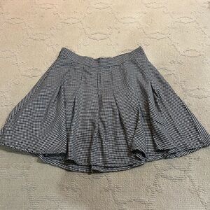 Torrid Black and White Houndstooth Skater Skirt